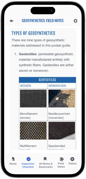 Geosynthetics Field Notes Screen Shot
